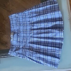 Hollister plaid pleated mini